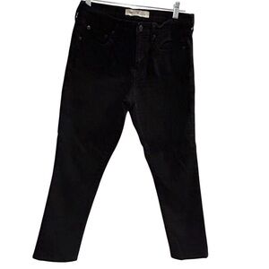 Gap Women's Boyfriend Jeans Size 28 Black Denim Mid Rise 5-Pocket‎ Style